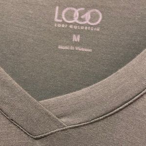 LOGO by Lori Goldstein Tops - Tunic length top with pockets LOGO by Lori Goldstein Tops - Tunic length top with pockets